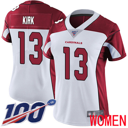 Arizona Cardinals Limited White Women Christian Kirk Road Jersey NFL Football #13 100th Season Vapor Untouchable->arizona cardinals->NFL Jersey